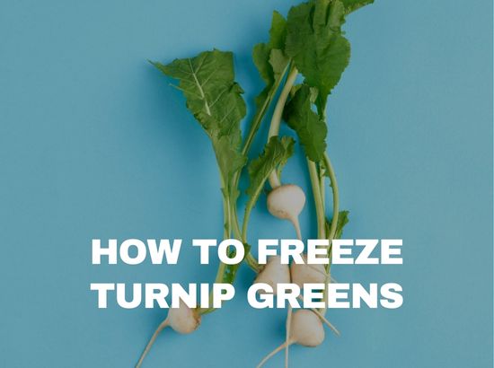 how to freeze fresh turnip greens