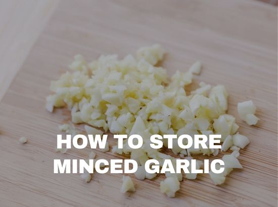 how to store minced garlic in a jar