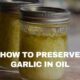how to store garlic in oil