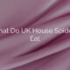 What Do UK House Spiders Eat